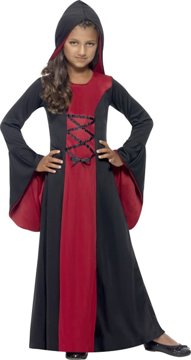 Vampieren kostuum | Jurk + cape | Halloweenkleding maat 116-128